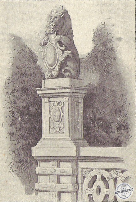 Grande-Bretagne - Le lion de la balustrade