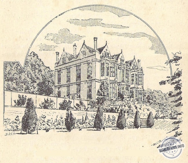 Grande-Bretagne - Vue du château et de la terrasse ( côté ouest)