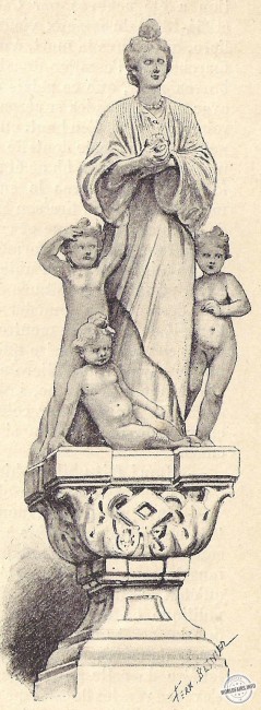 Pavillon de l'Italie - Sommet d'une aiguille de porche