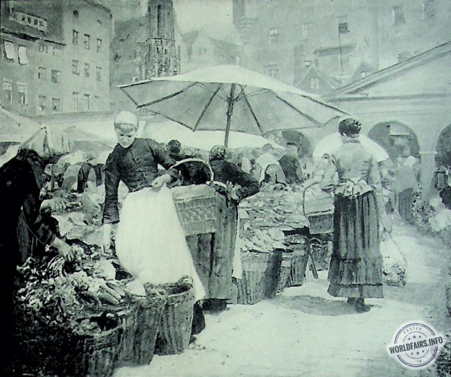 L. C. Tiffany (United States) - Market at Nuremberg