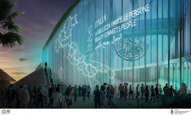 Italy pavilion - render 1 - Copyright © 2020 Expo 2020 Dubai LLC –SO. All rights reserved