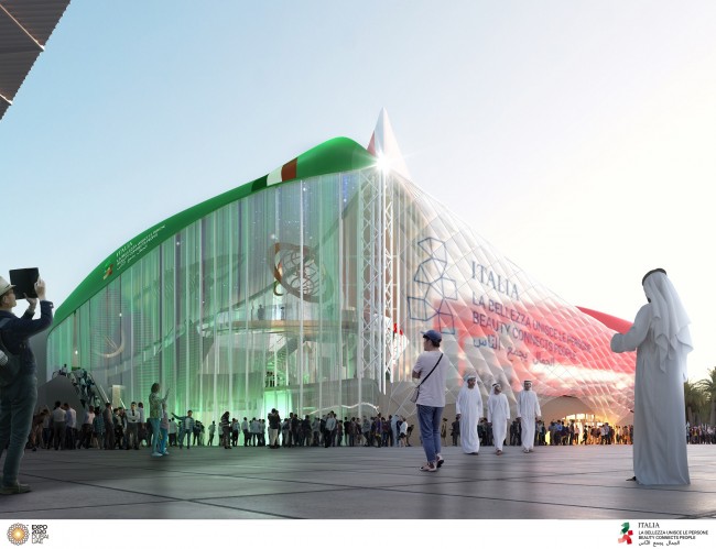 Italy pavilion - render 3 - Copyright © 2020 Expo 2020 Dubai LLC –SO. All rights reserved