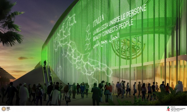 Italy pavilion - render 2 - Copyright © 2020 Expo 2020 Dubai LLC –SO. All rights reserved