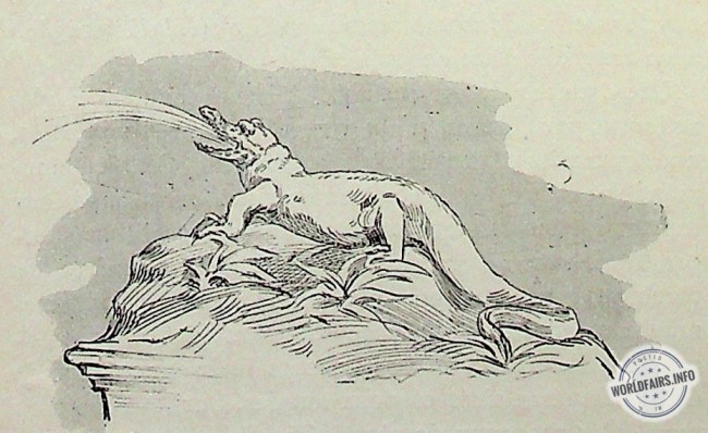Animal vomissant de l'eau