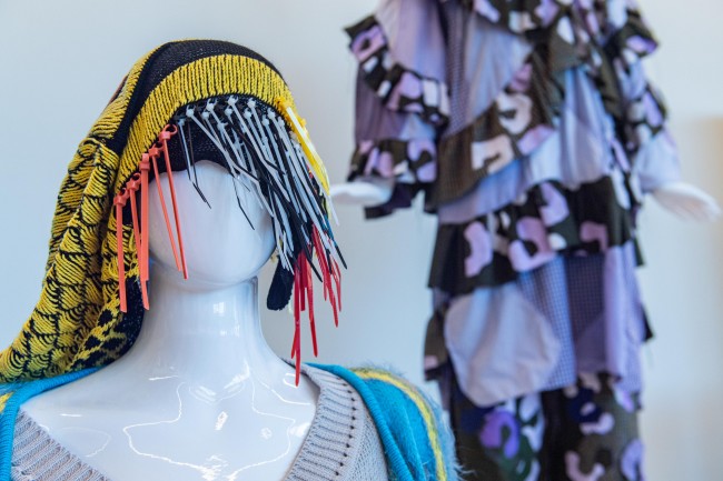 The UK Future of Textiles Exhibition hosted by De Montfort University at the United Kingdom Pavilion<br />©Omar Marques/Expo 2020 Dubai