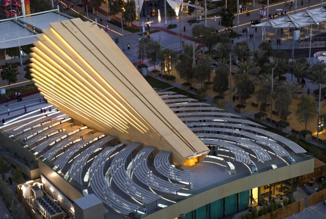 Aerial view of the United Kingdom Pavilion<br />©Dany Eid/Expo 2020 Dubai