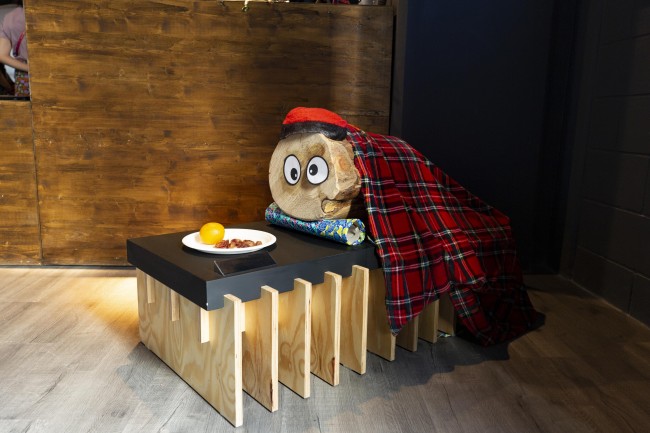 Christmas Log display at the Andorra Pavilion<br />©Antony Fleyhan /Expo 2020 Dubai