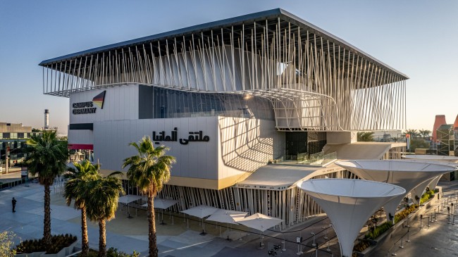 Aerial view of the Germany Pavilion<br />©Dany Eid/Expo 2020 Dubai