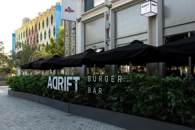 Exterior of the Adrift Burger Bar<br />©David Koriako/Expo 2020 Dubai