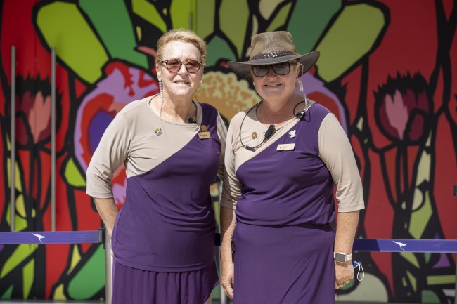 Pavilion staff outside the Australia Pavilion<br />©Mahmoud Khaled/Expo 2020 Dubai