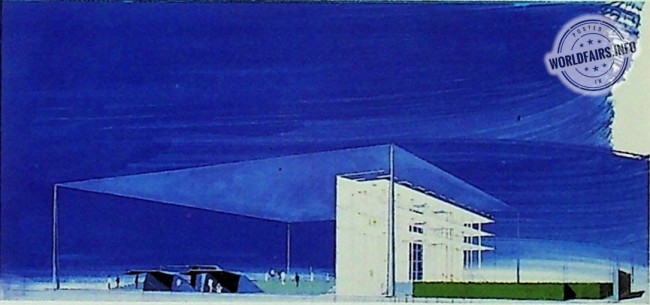 Pavillon de la France à Seville 1992<br />©Seville 1992 - Concours pour le Pavillon de la France