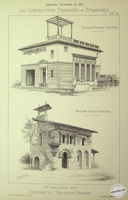 Histoire de l'Habitation Humaine - Maison Romaine-Italienne - Maison Gallo-Romaine