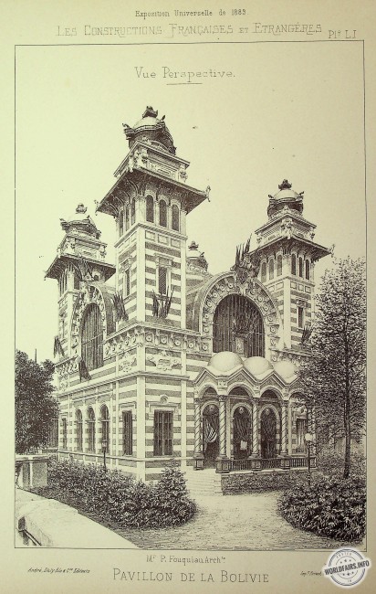 Pavillon de la Bolivie - Vue perspective