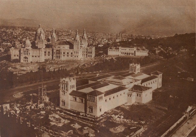 El pabellon del Estadio visto hace unas semanas, a vista de pajaro