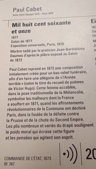 Fiche explicative de Mil huit cent soixante et onze de Paul Cadet