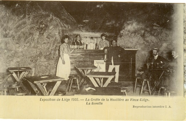 La Grotte de la Houillère au Vieux-Liége : La Buvette