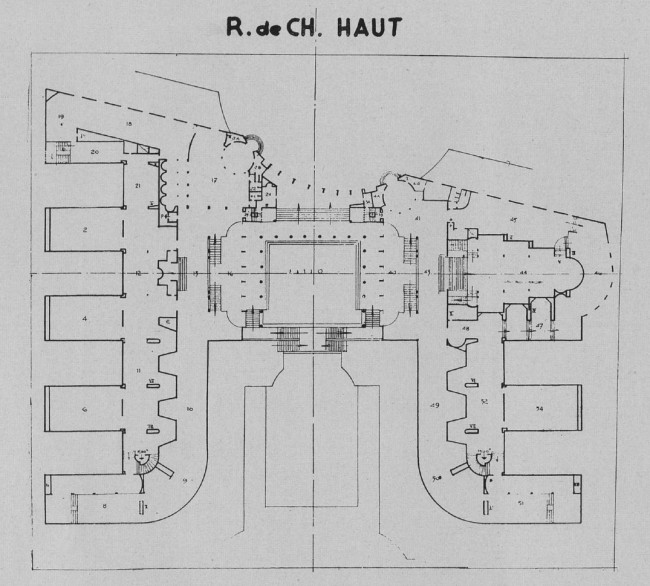 Musée d'art moderne - Plan rez-de-chaussée haut