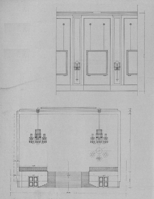Pavillon de l'Allemagne - Travée et Grande Salle